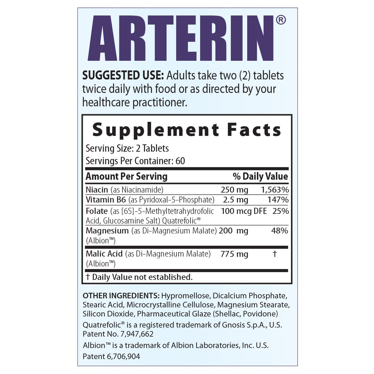 Arterin Magnesium and Niacin Formula
