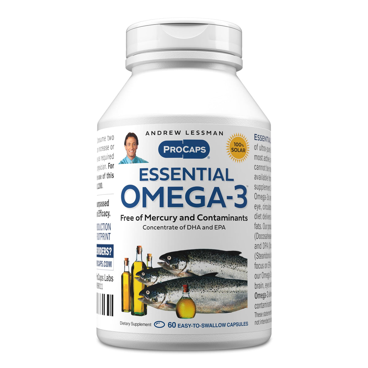 ANDREW LESSMAN Essential Omega-3 Unflavored - Softgels - Ultra-Pure