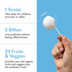 Garden of Life Raw Probiotics Kids Powder Banana Flavor - 60 Servings - image 3