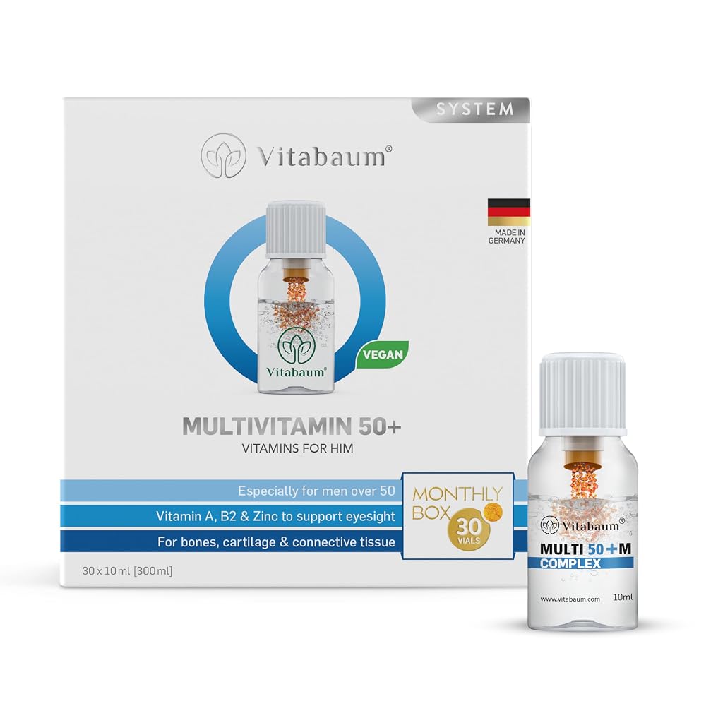 Vitabaum Multivitamin 50+ for Him Liquid Supplement - 30 Vials