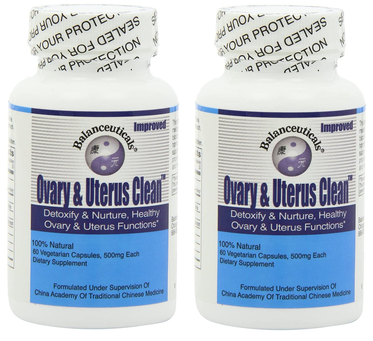 Balanceuticals Ovary & Uterus Clean 500 mg - 120 Capsules