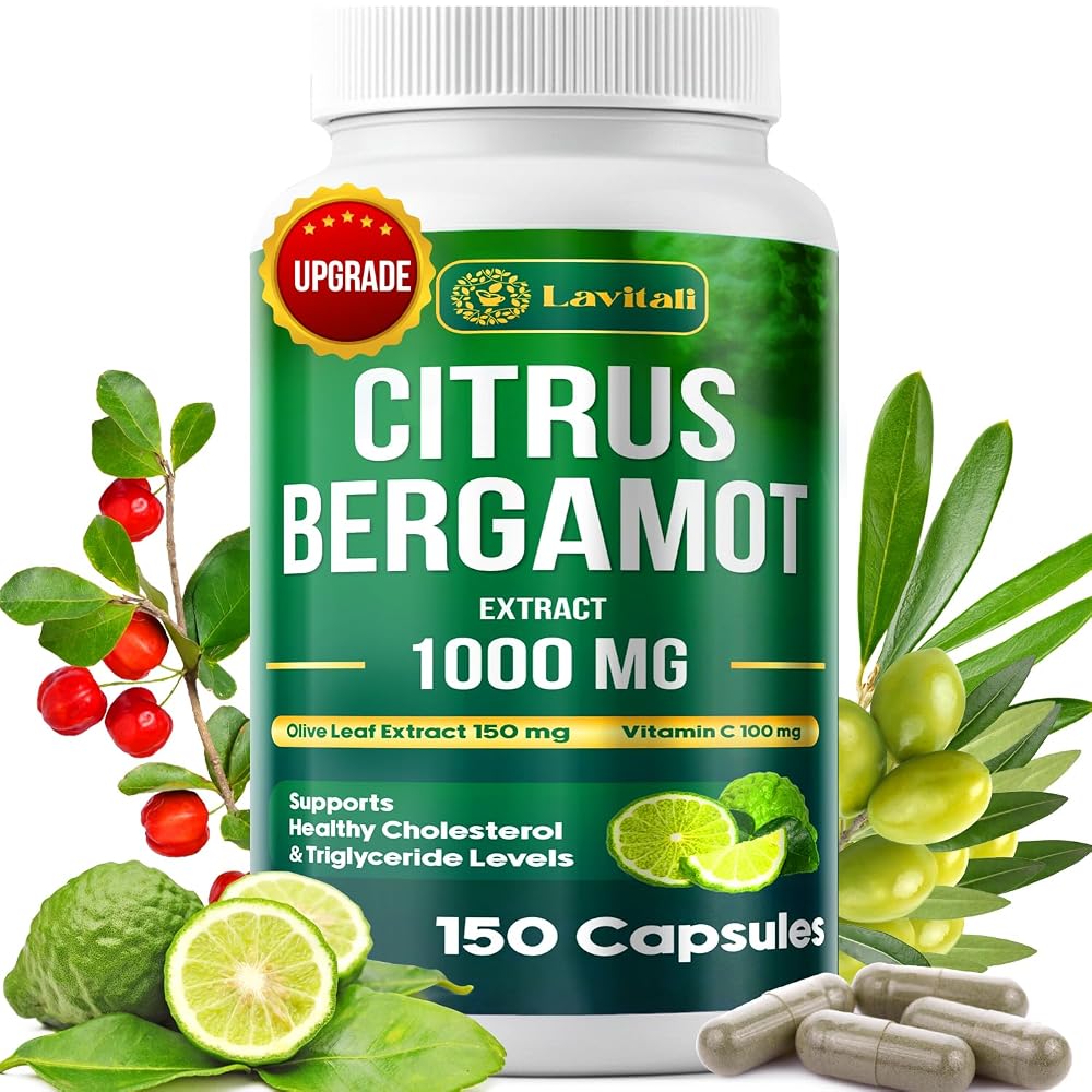 LaVitali Citrus Bergamot Extract 1000mg - 150 Vegetarian Capsules