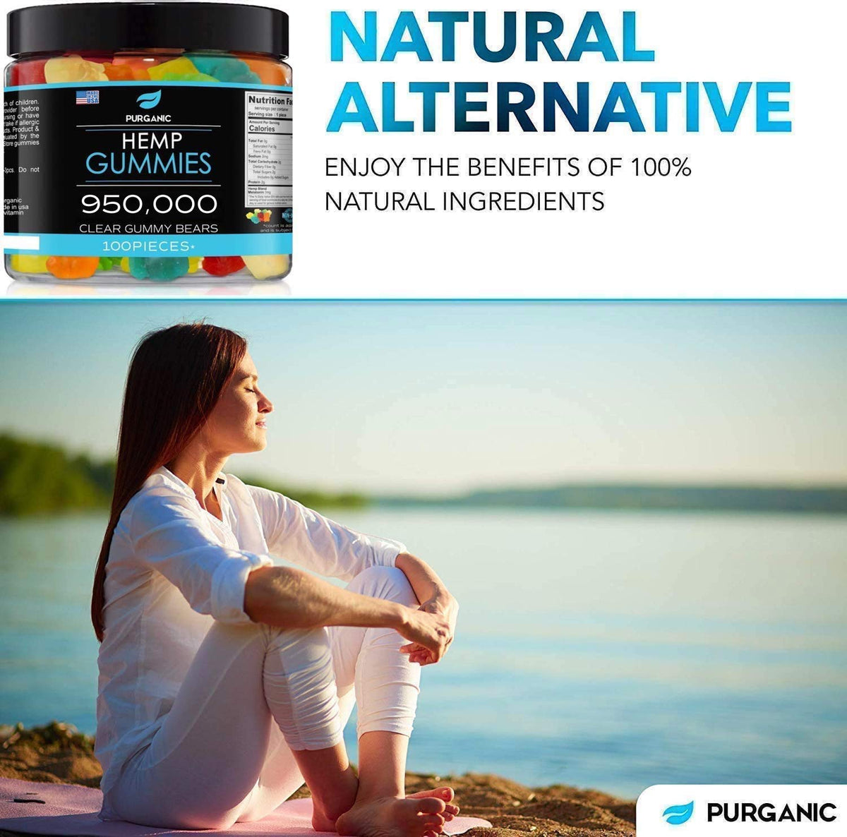 Purganic Hemp Gummies for Sleep, Peace and Relaxation - 100ct - image 5