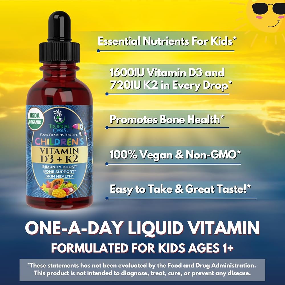 Tropical Oasis Liquid Multivitamins for Kids and Toddlers