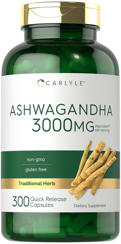 Carlyle Ashwagandha Supplement - 300 Capsules