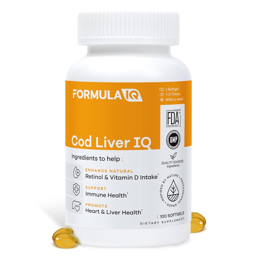 FIQ Formula IQ Cod Liver Oil Softgels - 100 Softgels
