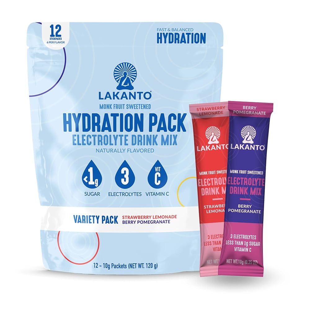 Lakanto Hydration Pack Electrolyte Drink Mix - 12 Sticks