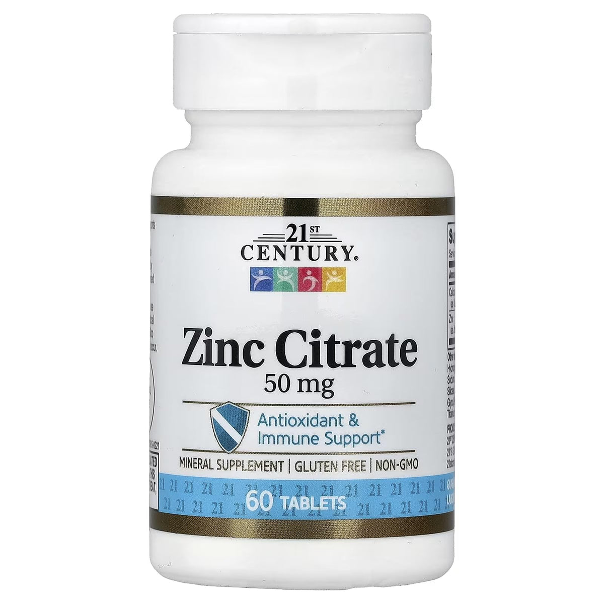 21st Century Zinc Citrate 50mg Tablets Immune Support - 60 Tablets