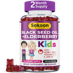 Sakoon Nutrition Elderberry Gummies for Kids with Black Seed Oil - 60 Gummies