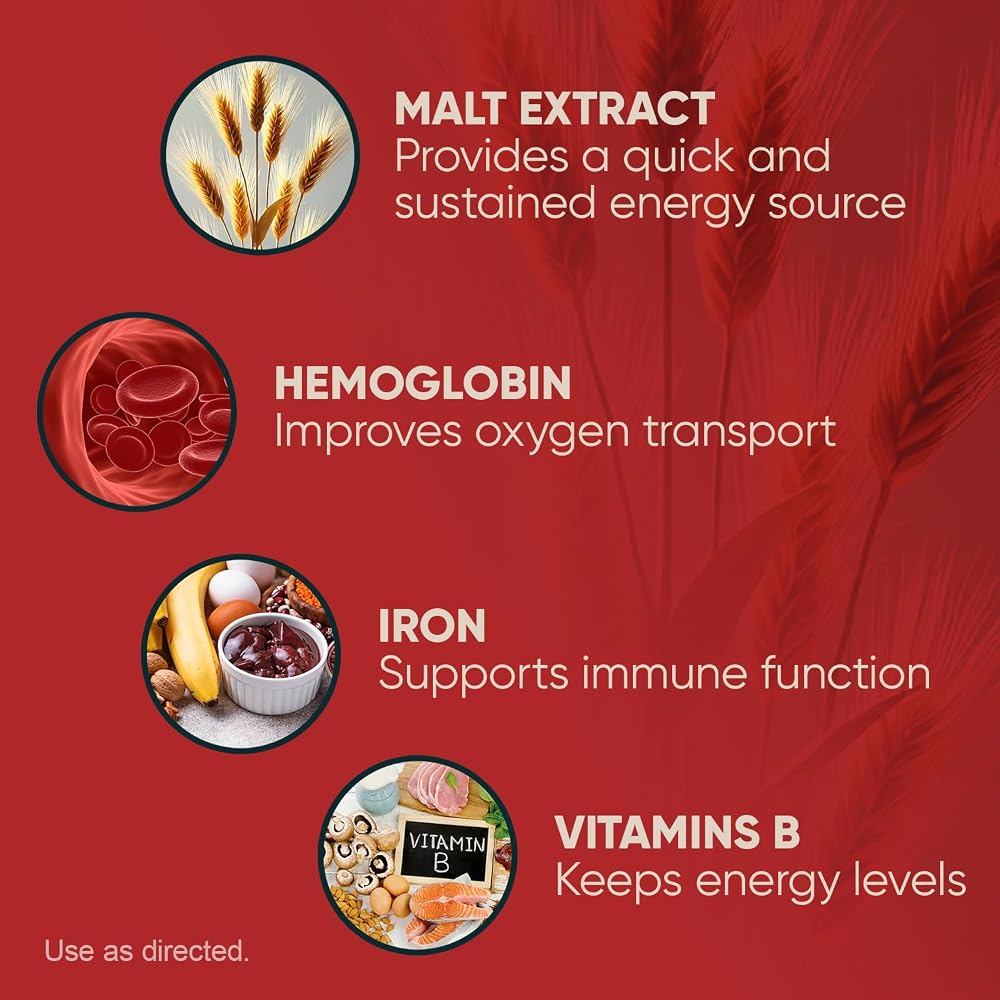 MALT EXTRACT Malt and Hemoglobin Extract Energy Supplement - 32 Fl Oz - image 4