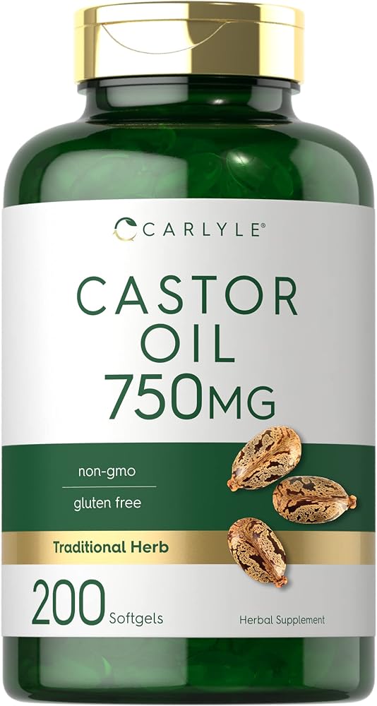 Carlyle Castor Oil Softgels 750 mg - 200 Softgels