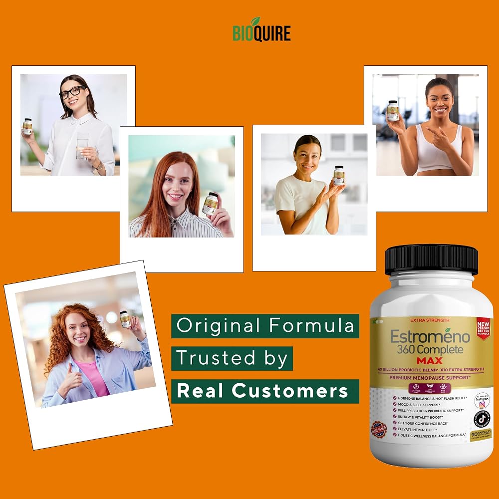 BIOQUIRE Estromeno 360 Complete Max Menopause Support - 60 Capsules - image 8