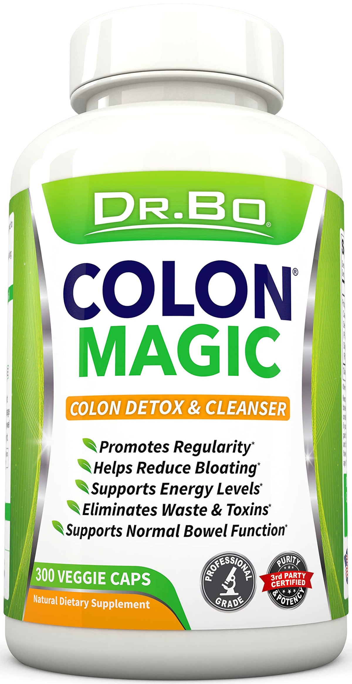 DR. BO Colon Cleanse Detox Formula - Natural Bowel Cleanser Pills