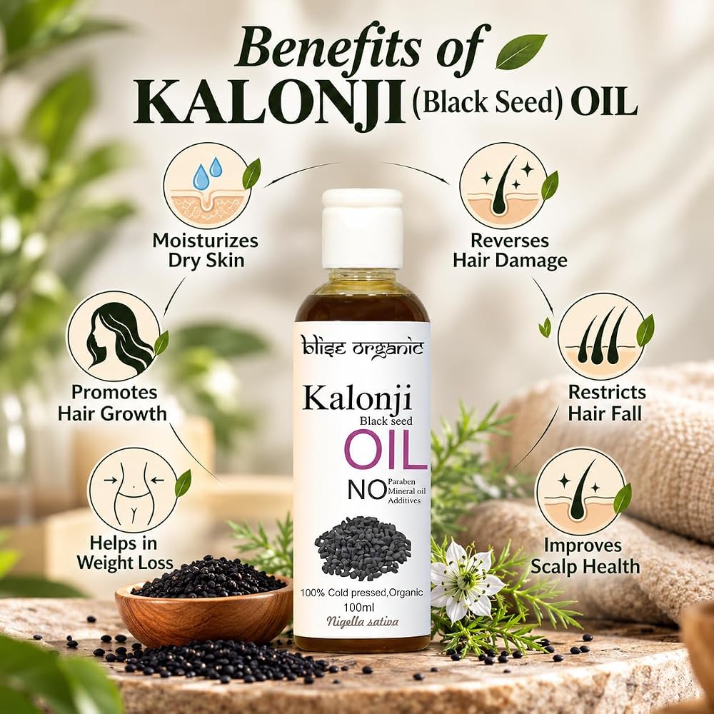 Blise Organic Kalonji Black Seed Oil - 100ml - image 8