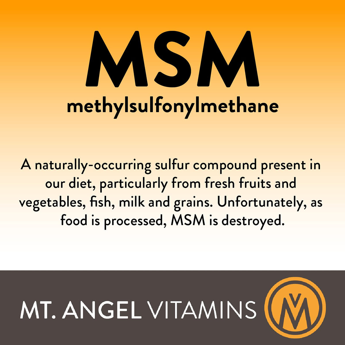 Mt. Angel Vitamins MSM 2000 Joint Support - 60 Tablets - image 4