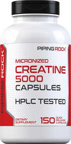 Piping Rock Creatine Monohydrate 5000mg - 150 Capsules
