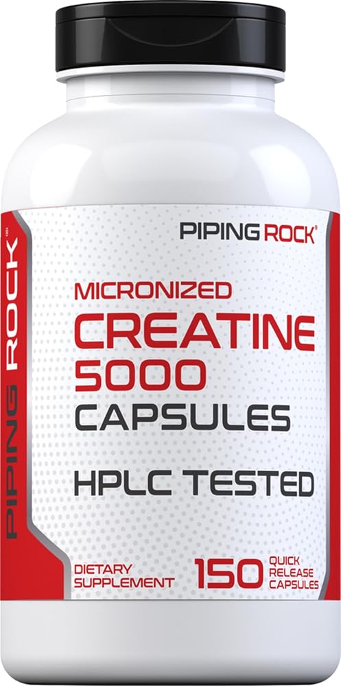 Piping Rock Creatine Monohydrate 5000mg - 150 Capsules