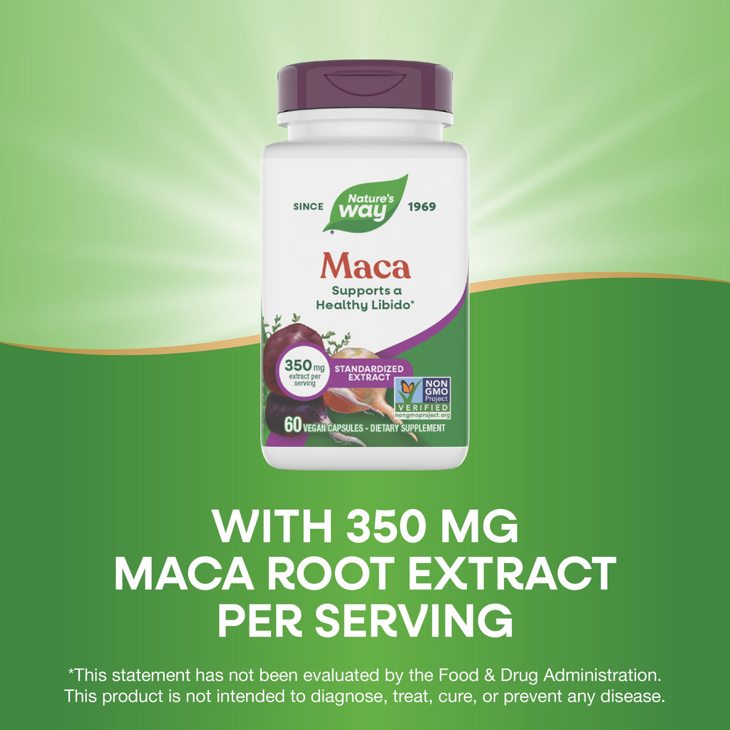 Nature's Way Maca Standardized Extract for Libido Support - 60 Capsules - image 4