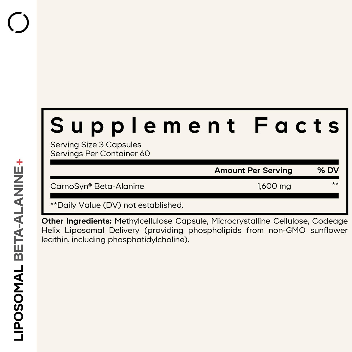 Codeage Liposomal Beta-Alanine CarnoSyn Pre & Post Workout - 180 Capsules - image 2