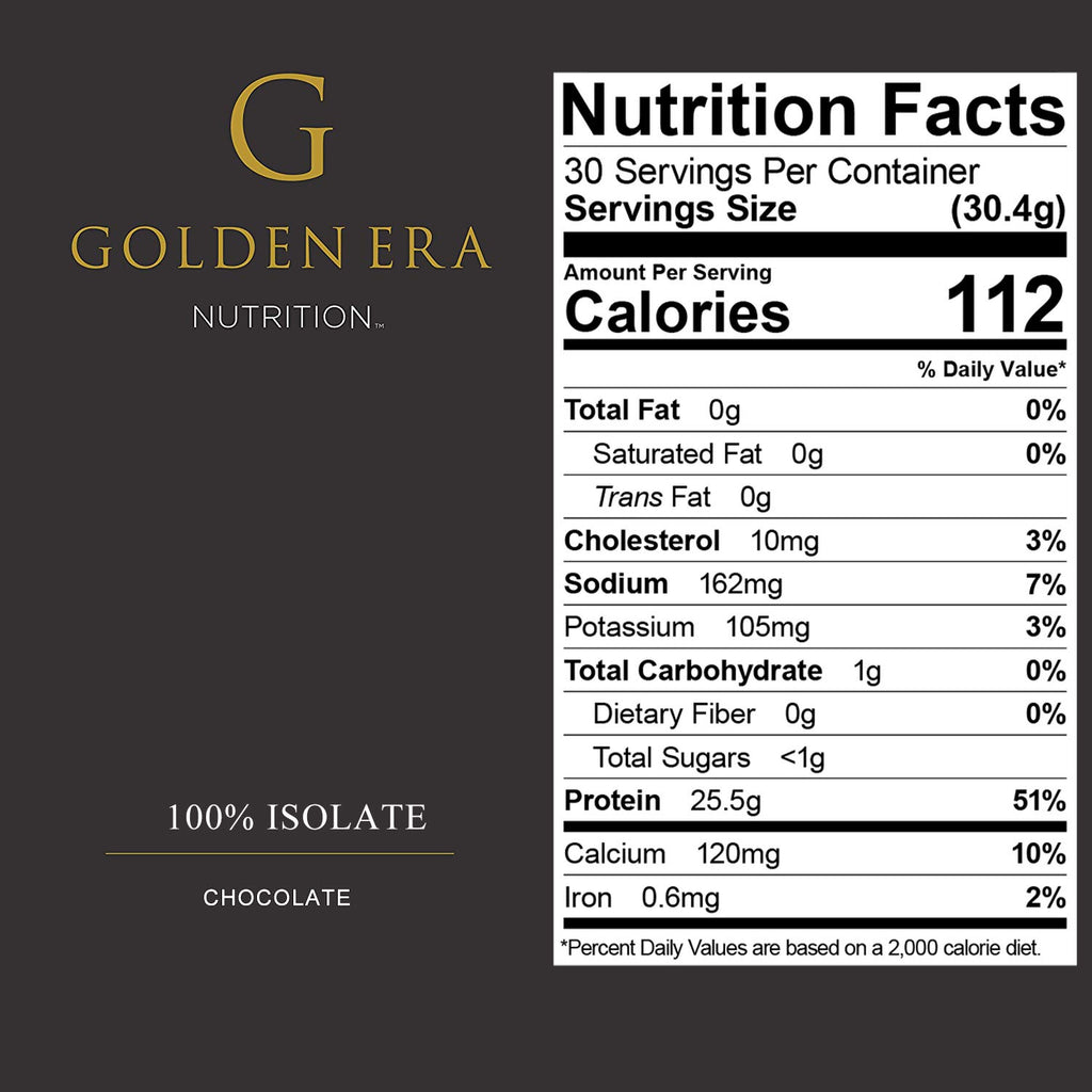 Golden Era Nutrition Whey Isolate Plus Protein Powder - 2 lbs - image 3
