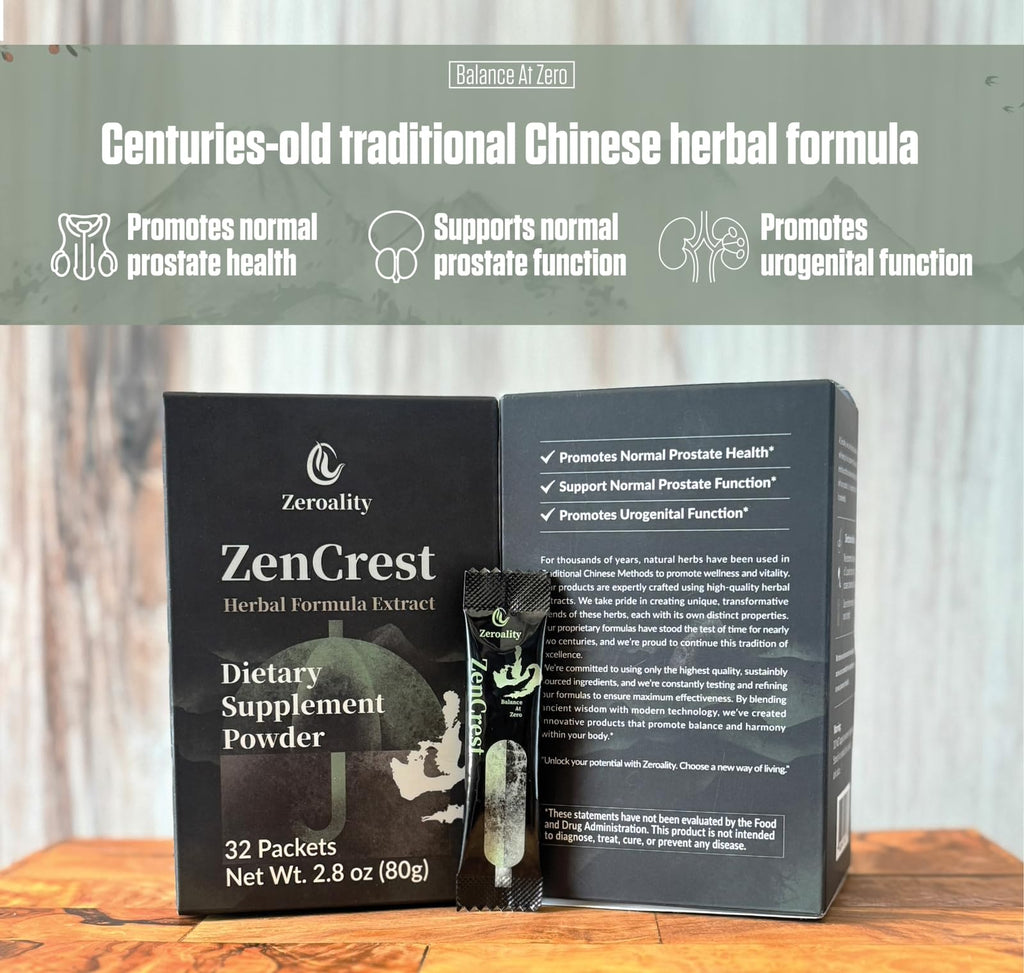 Zeroality ZenCrest Natural Herb Prostate Supplement - 32 Packets - image 2