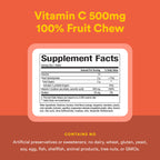 Natural Factors Kids Chewable Vitamin C 500 mg Wafers