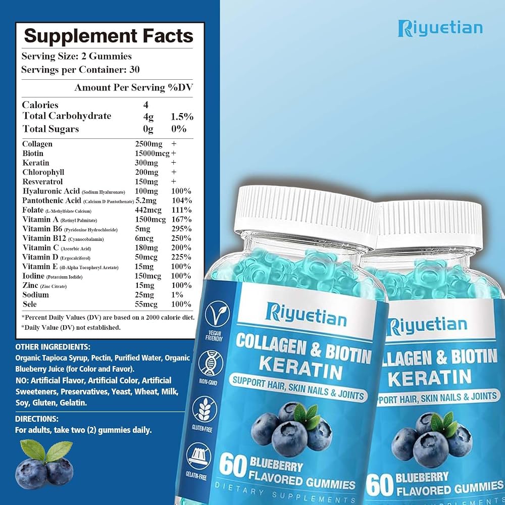 Riyuetian Biotin Gummies