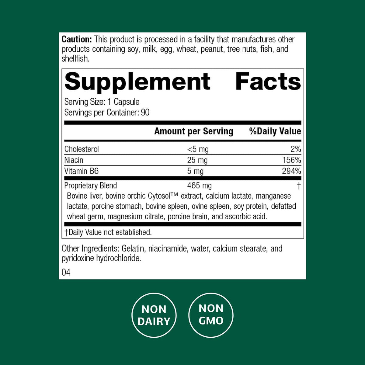 Standard Process Orchex Emotional Balance Supplement - 90 Capsules - image 2