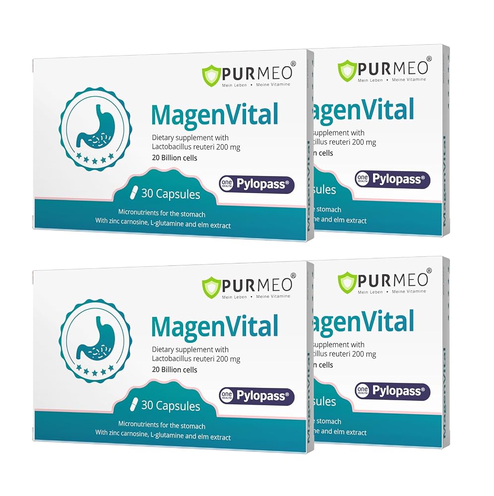 purmeo 5 in 1 High Potency H. Pylori Probiotic - Clinically Studied