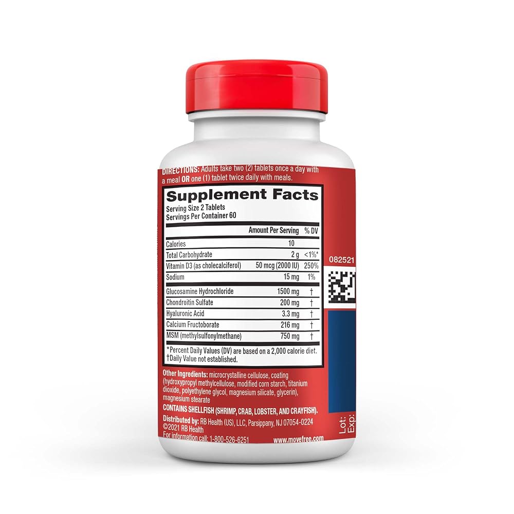 Move Free Advanced Glucosamine Chondroitin MSM Joint Support - 120 Tablets - image 2