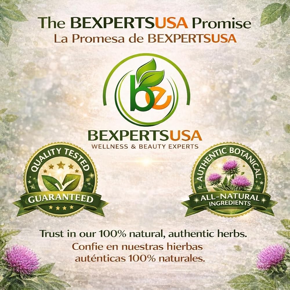 B-Experts Cardo Mariano Milk Thistle Tea & Capsules - 4oz + 60 Count - image 9