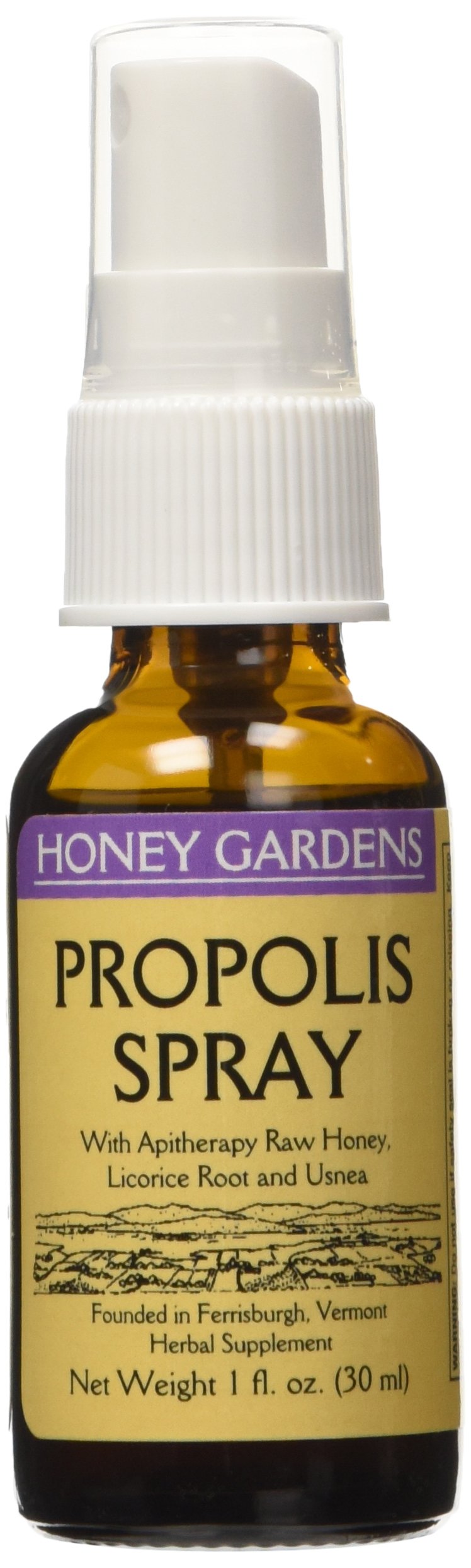 Honey Gardens Propolis Spray with Raw Honey - 2 Fl Oz