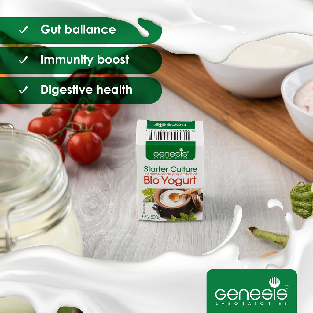 Genesis LABORATORIES Bulgarian Yogurt Starter Culture - 10 Sachets - image 2