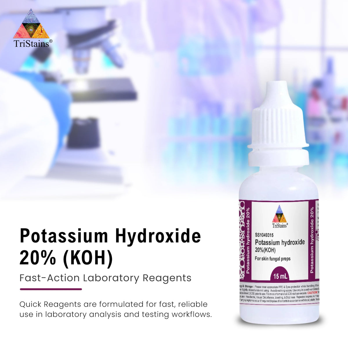 Dawn Scientific Potassium Hydroxide 20% KOH Solution - 15mL - image 2
