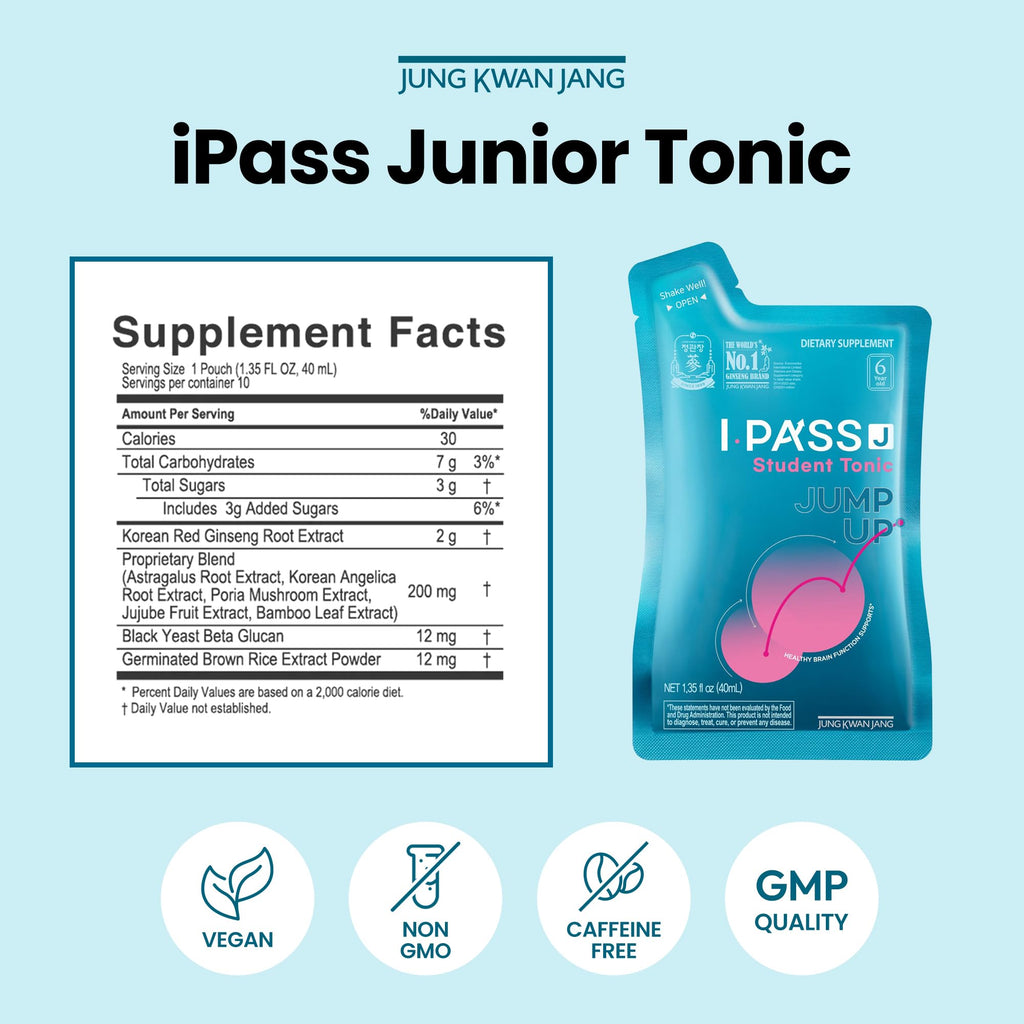 Jung Kwan Jang i-Pass Junior Korean Red Ginseng - 30 Pouches - image 7