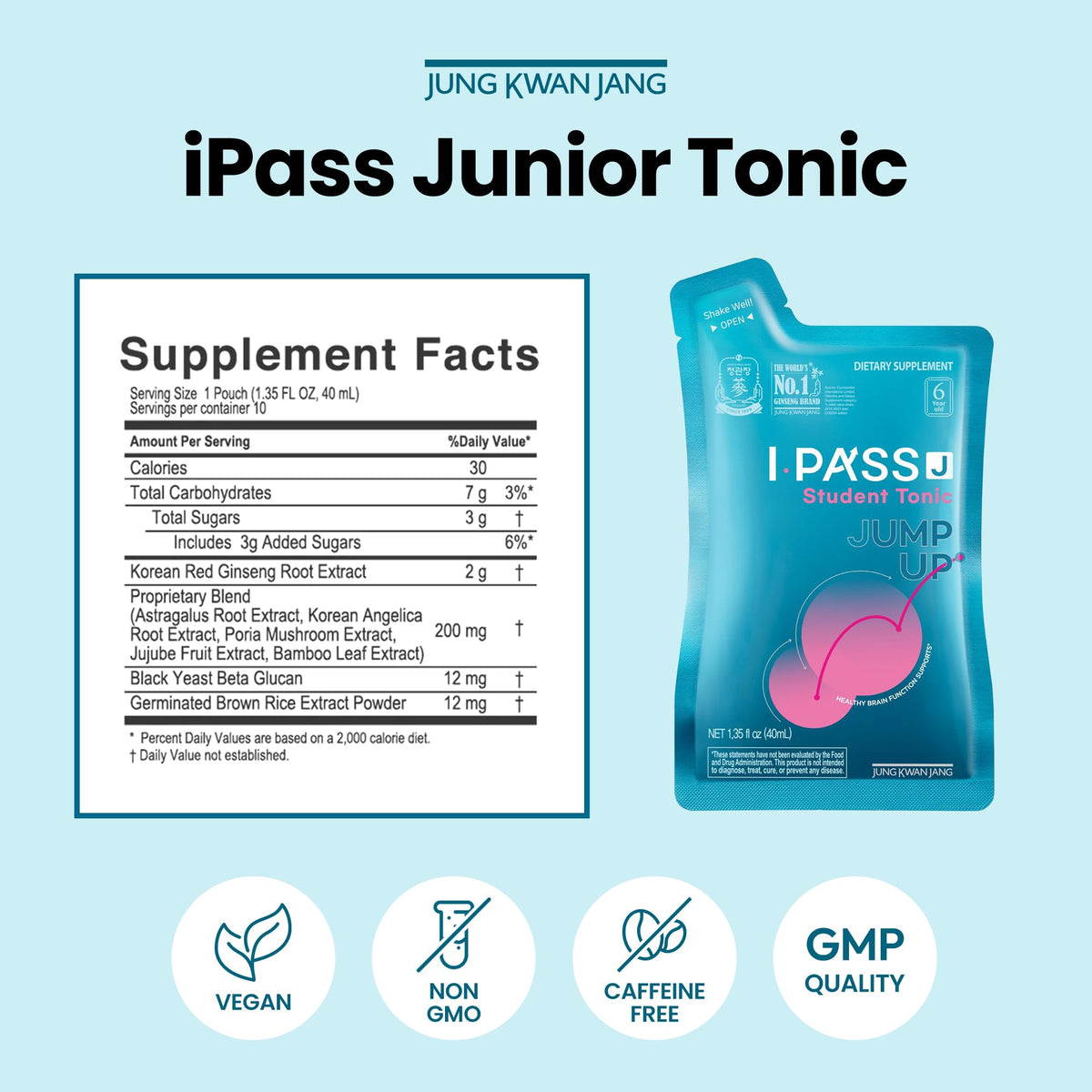 Jung Kwan Jang i-Pass Junior Korean Red Ginseng - 30 Pouches - image 7