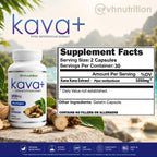 VH Nutrition KAVA+ Kava Kava Capsules Mood Support - 30 Capsules - image 5