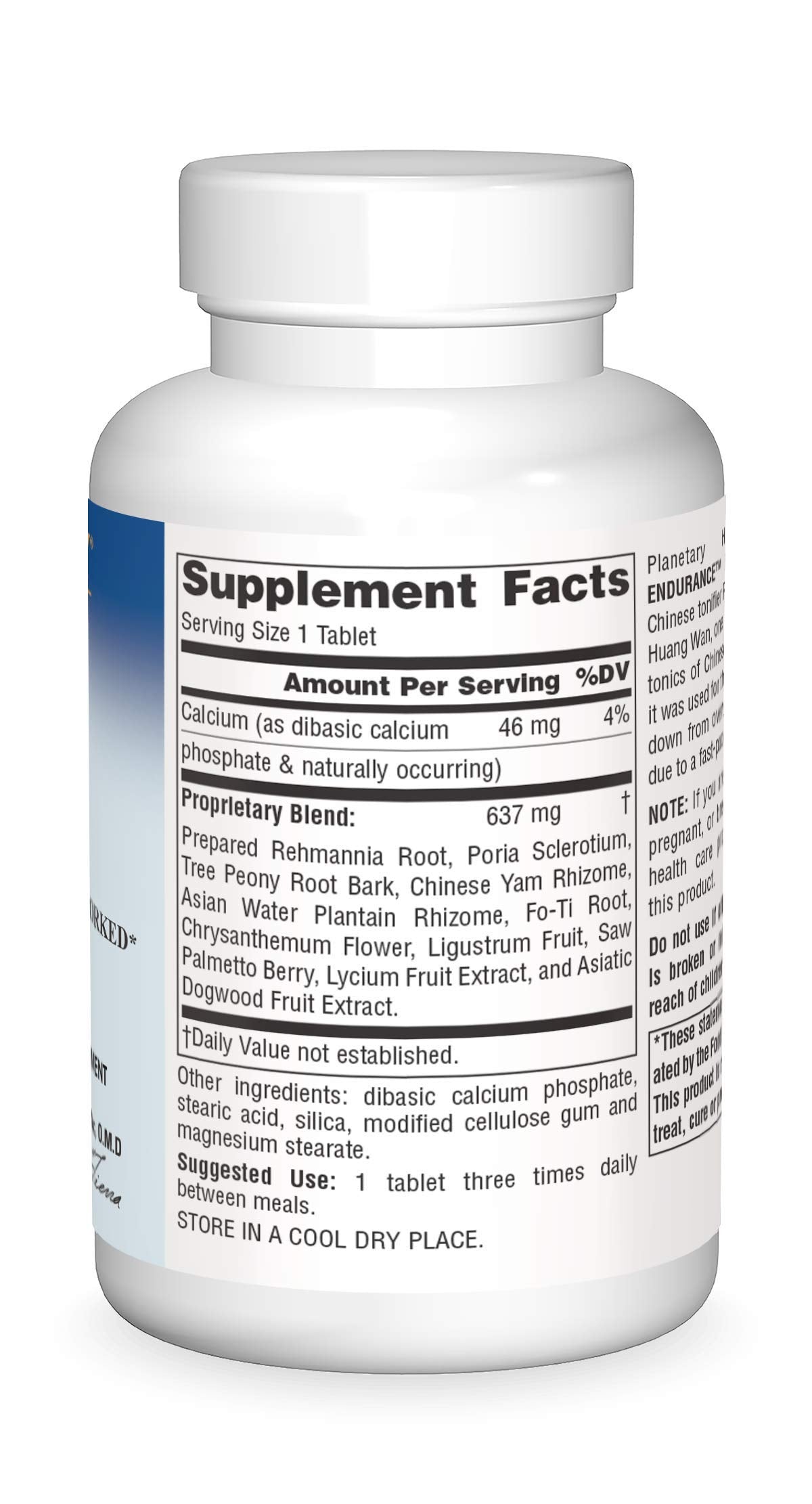 Planetary Herbals Rehmannia Endurance Tablets - 75 Count - image 3