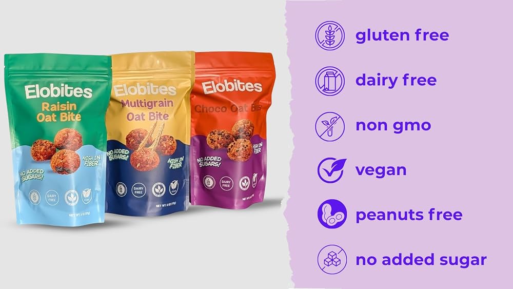Elobites Raisins Oat Bites High Fiber - 6 oz Bag - image 5