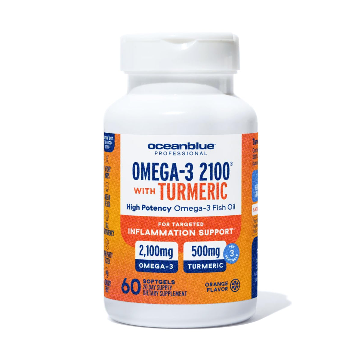 Oceanblue Omega-3 2100 with Turmeric - 60 Softgels