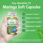 JINGYAT Moringa Softgels Organic Extract for Energy - 120 Softgels - image 2