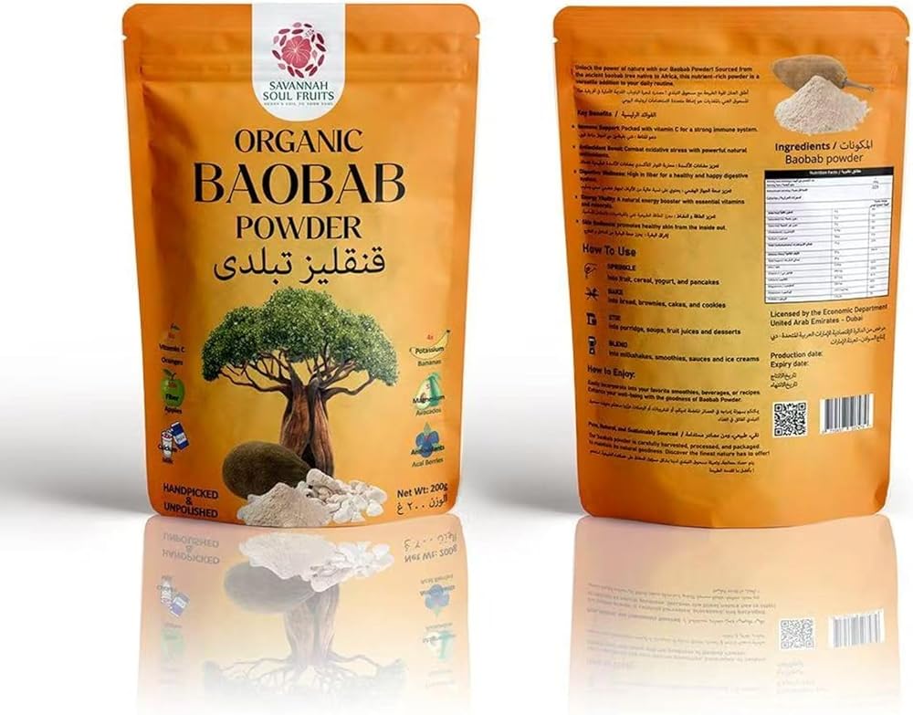 Savannah Soul Organic Baobab Fruit Powder - 200g - image 6