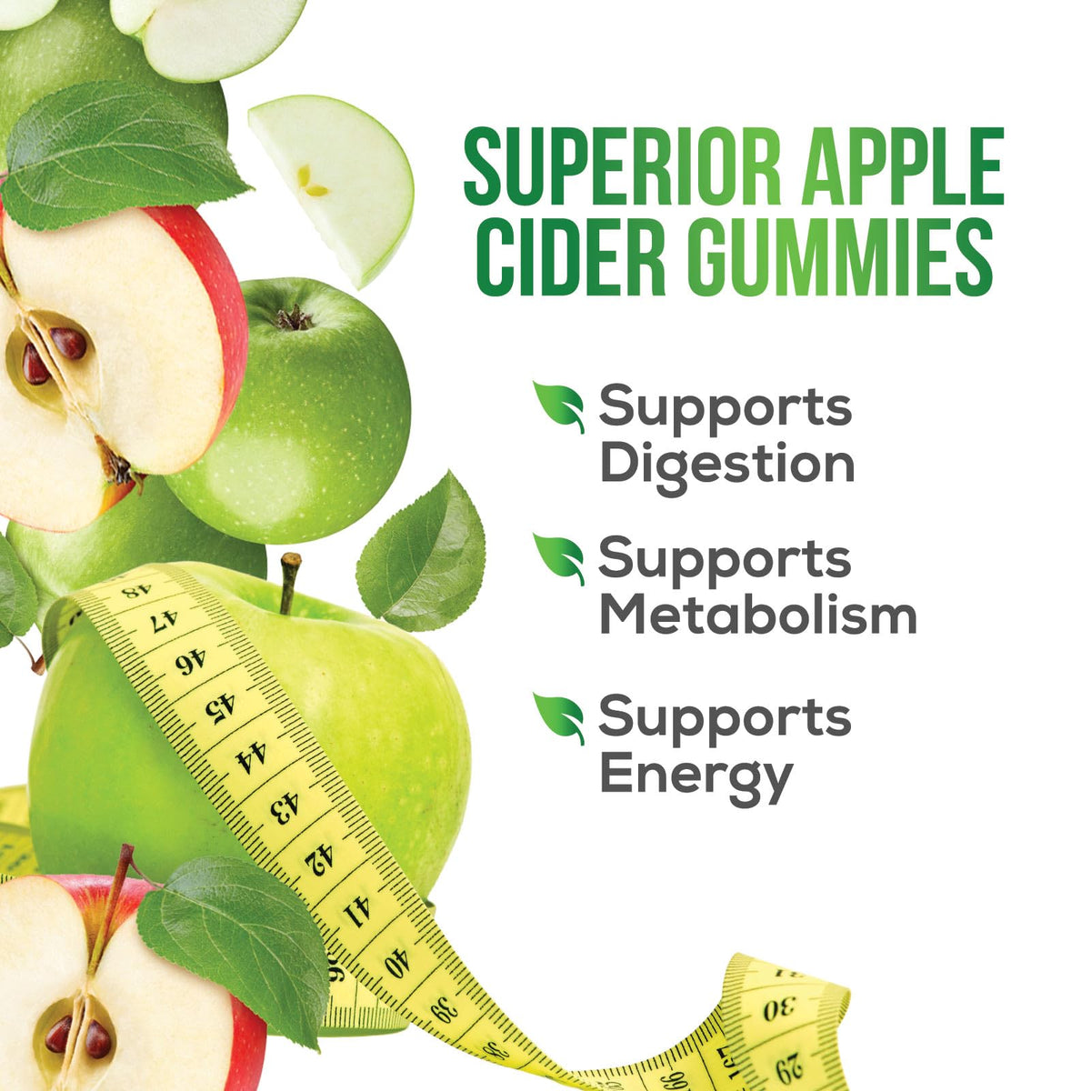 Health Nutrition Naturals Apple Cider Vinegar Gummies Zero Sugar