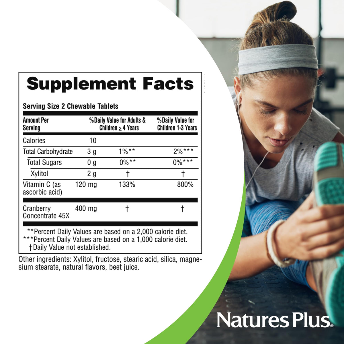 NaturesPlus Ultra Chewable Cranberry for Urinary Tract - 180 Tablets - image 5