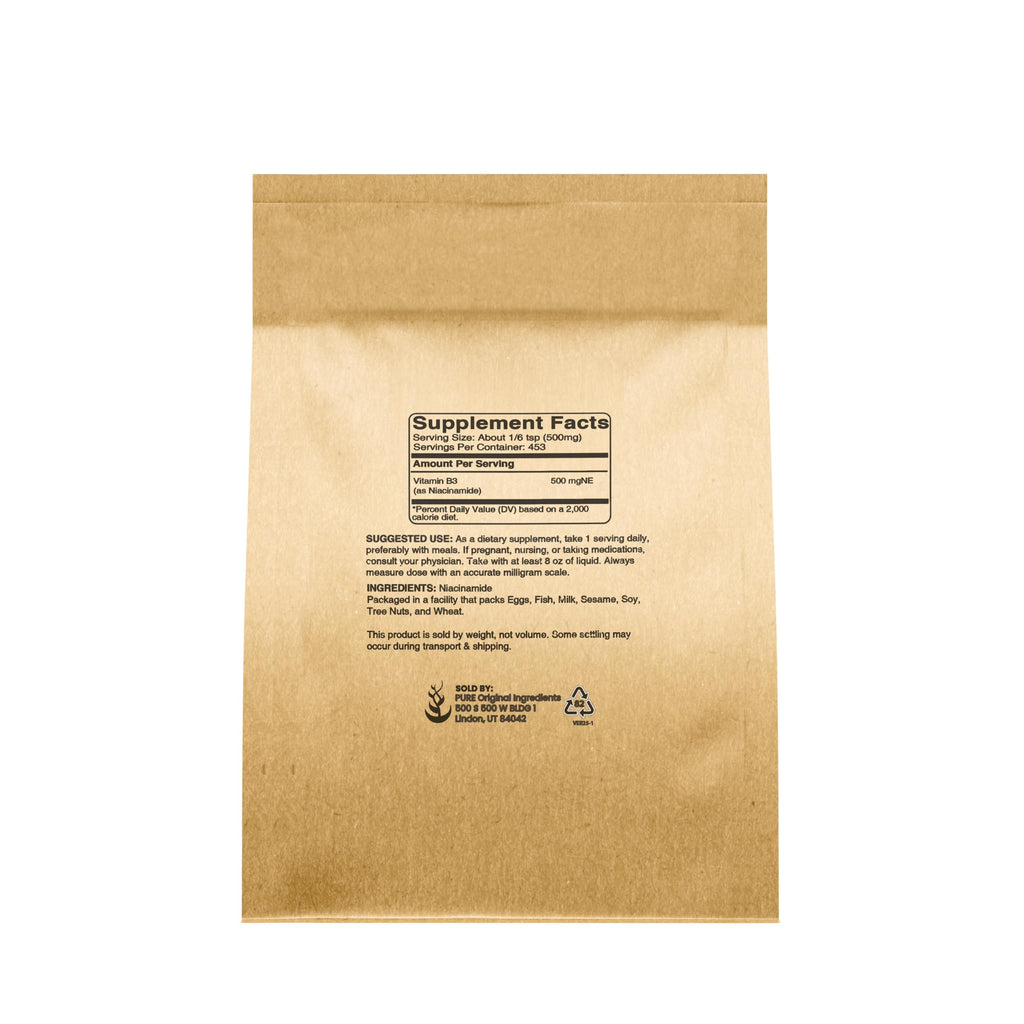 PURE ORIGINAL INGREDIENTS Niacinamide Flush-Free Vitamin B3 Powder