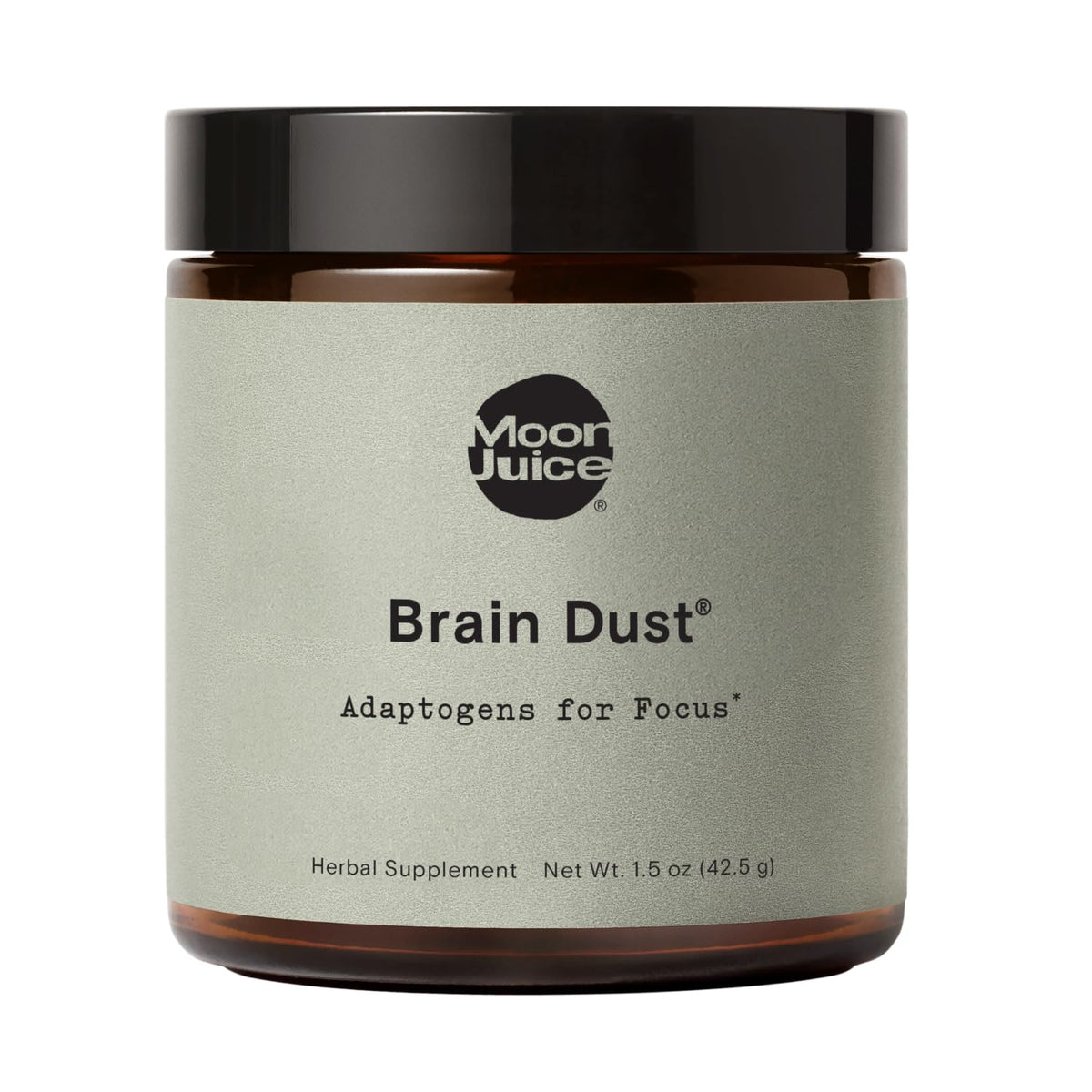 Moon Juice Brain Dust Mushroom Supplement for Memory & Focus - 1.5oz