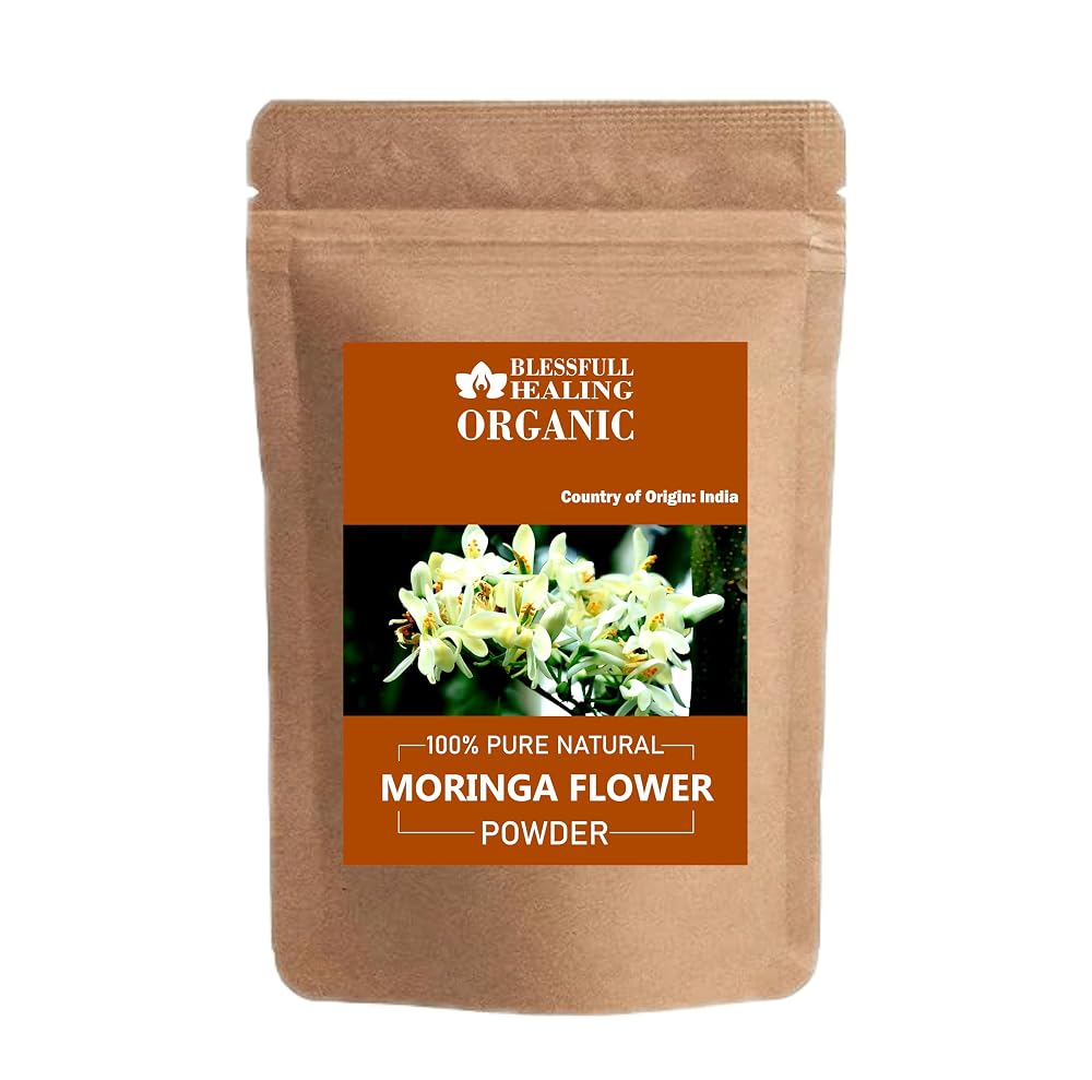 Blessfull Healing Organic Moringa Flower Powder 100% Pure Natural 200