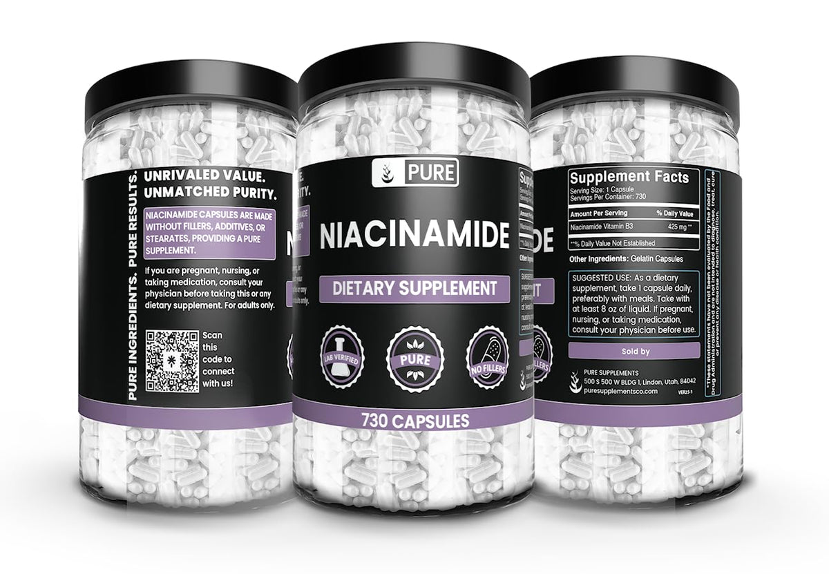PURE ORIGINAL INGREDIENTS Niacinamide No Magnesium Or Rice Fillers
