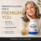 Bricker Labs Collagen Type I & III Hydrolyzed - 120 Capsules - image 3