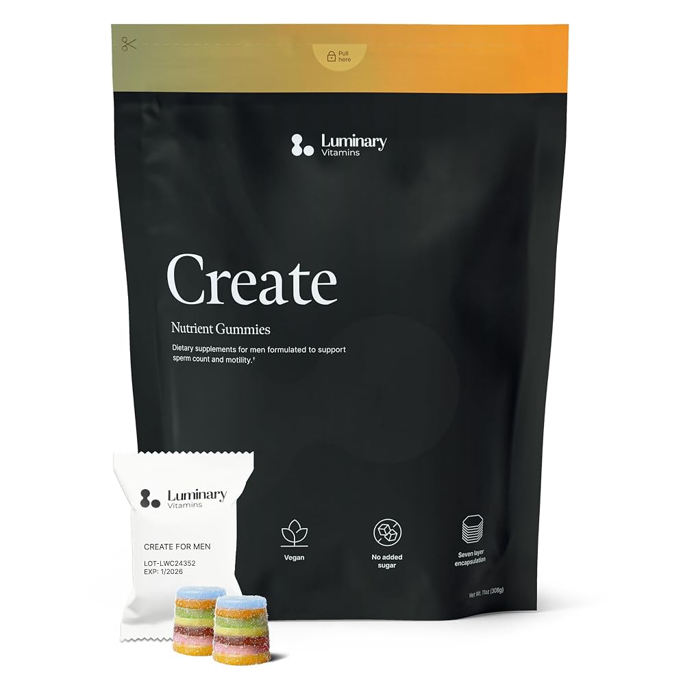 Luminary Vitamins Create for Men Fertility Gummies - 56 Count
